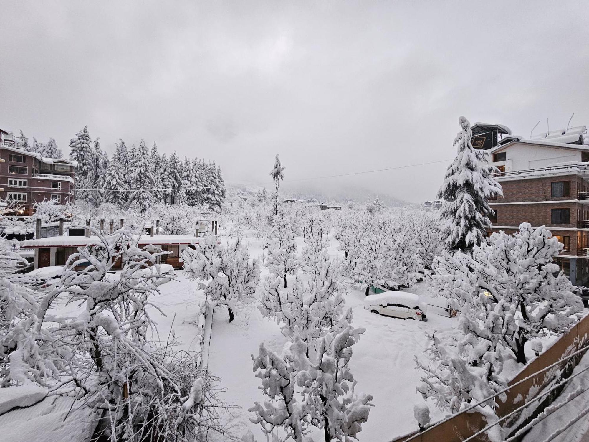 Hotel Apple Flower Manāli Kültér fotó
